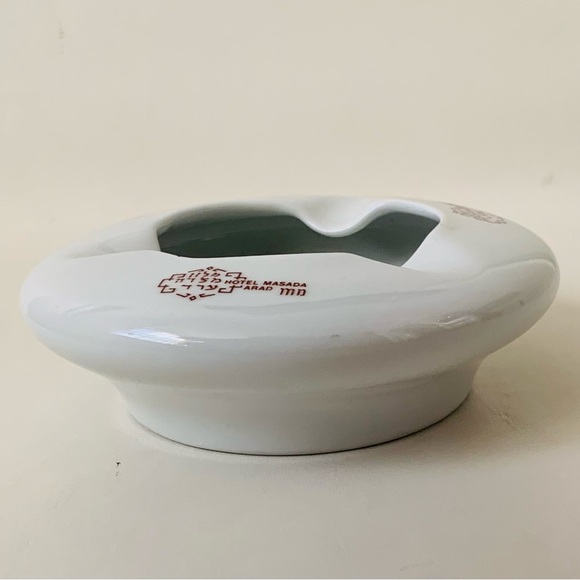 Vintage Naaman Hotel Masada Israel Porcelain Ashtray - Picture 13 of 13